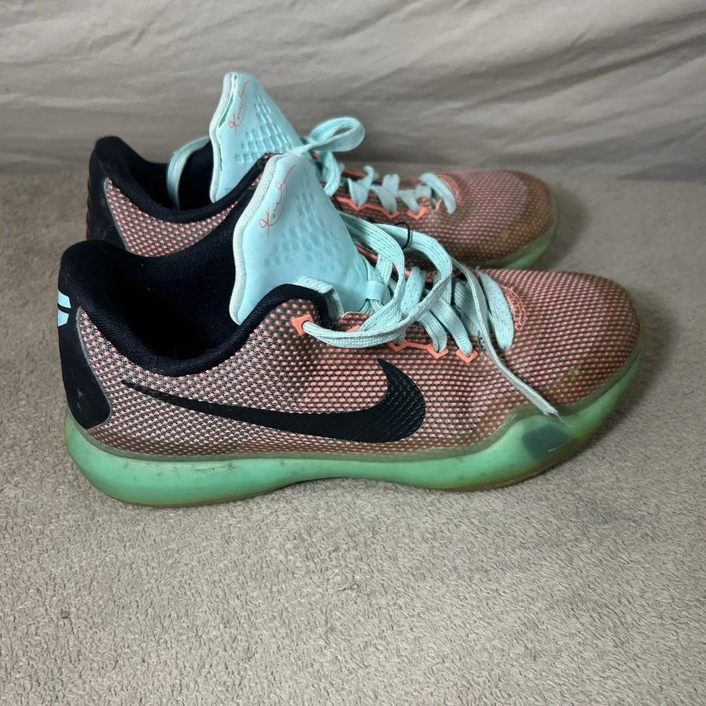 Nike Kobe 10 GS Easter‎ Shoes Youth 5Y Hot Lava Blue 726067-808 Basketball